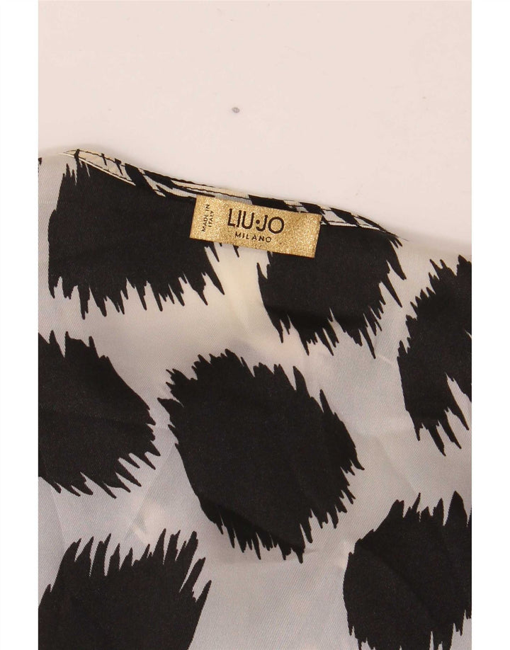 Liu Jo Langarm-Blusenoberteil für Damen, UK-Größe 44, Mittelschwarz, geblümt