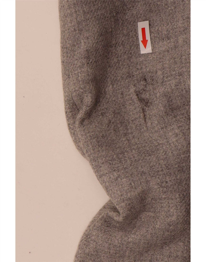 Zweireihiger Damenmantel von Zara, UK 14, mittelgraue Wolle