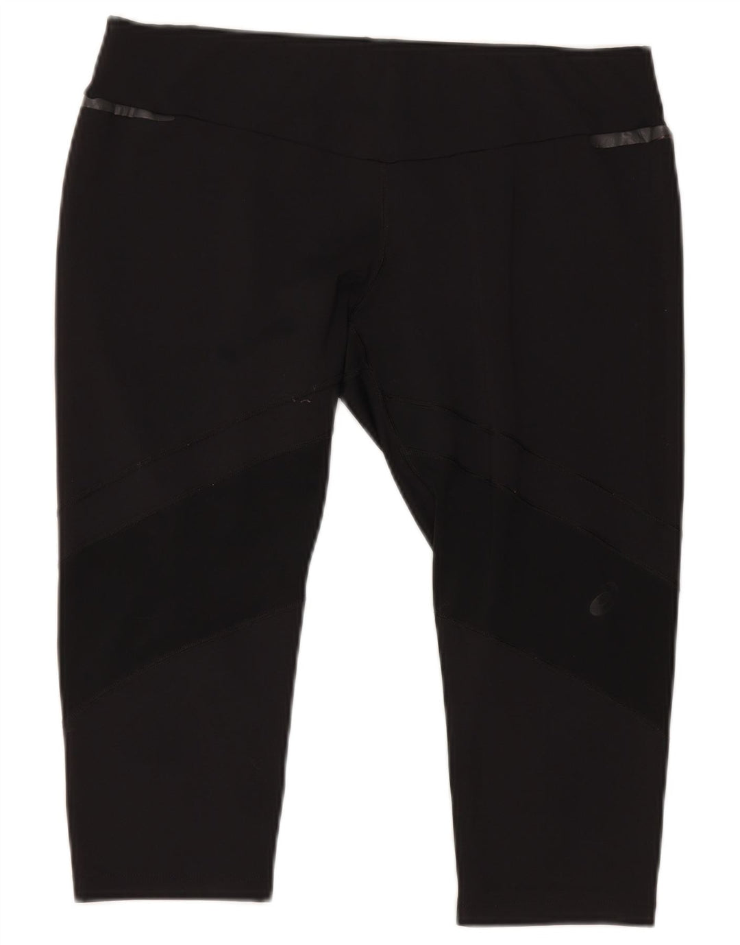 Asics Damen Capri-Leggings UK 18 XL Schwarz Polyester