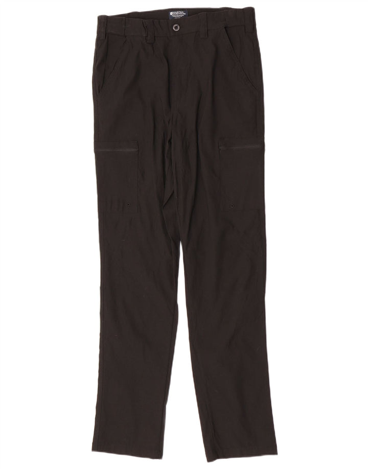 Mountain Warehouse Slim-Cargohose für Herren, W30, L30, schwarzes Nylon