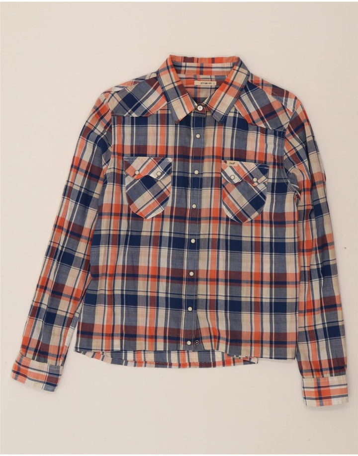 LEE Womens Shirt UK 16 Large Blue Check Vintage Lee and Second-Hand Lee from Messina Hembry 