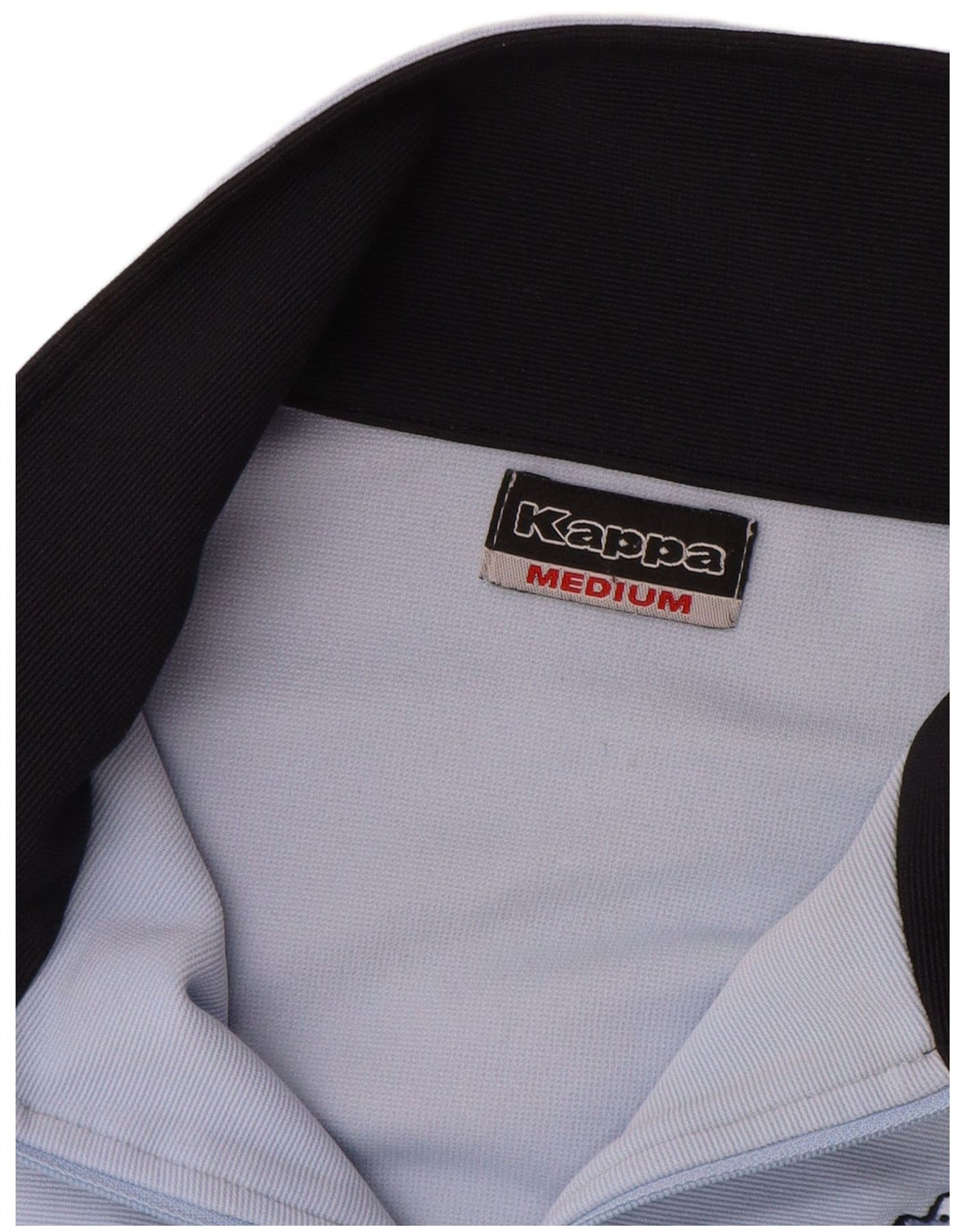 KAPPA Damen-Trainingsanzug-Oberteiljacke UK 14 Mittelblaues Colourblock-Polyester