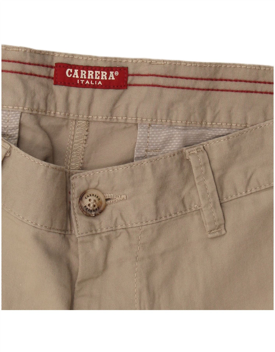 Carrera Herren Chinoshorts W32 Medium Khaki