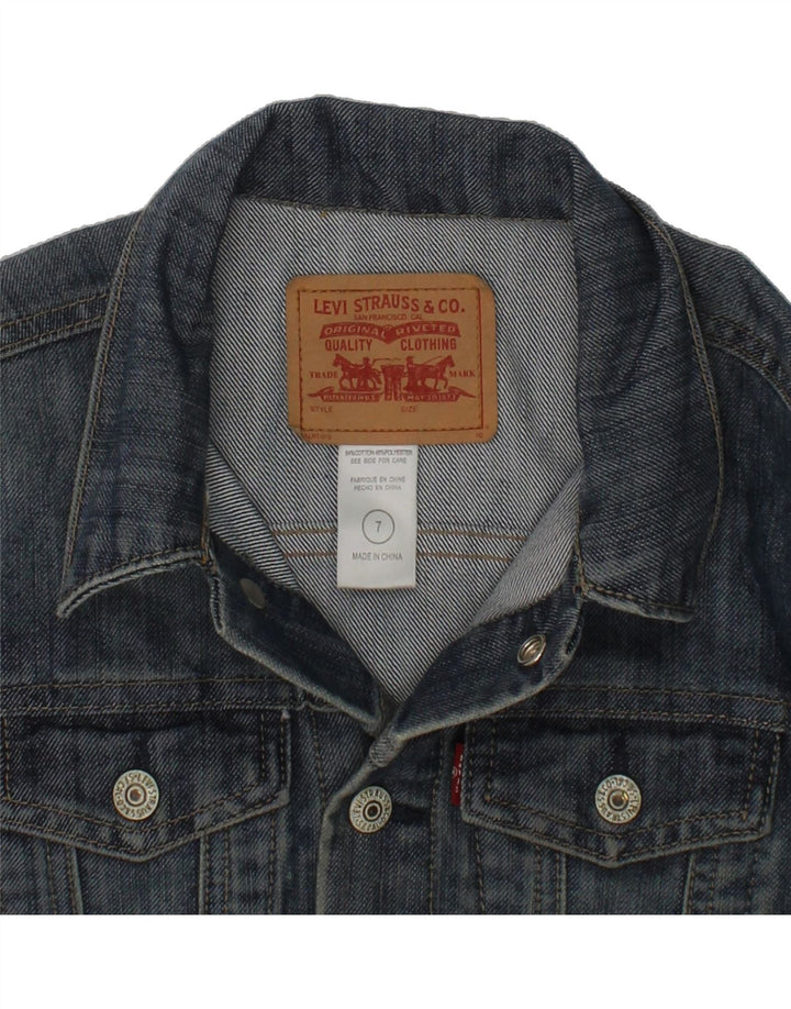 LEVI'S Boys Denim Jacket 6-7 Years Blue Cotton Vintage Levi's and Second-Hand Levi's from Messina Hembry 