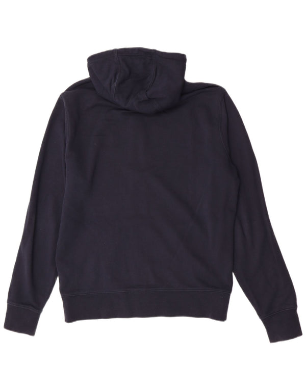 Tommy Hilfiger Herren-Kapuzenpullover mit Kapuze, reguläre Passform, Reißverschluss, Größe L, Marineblau