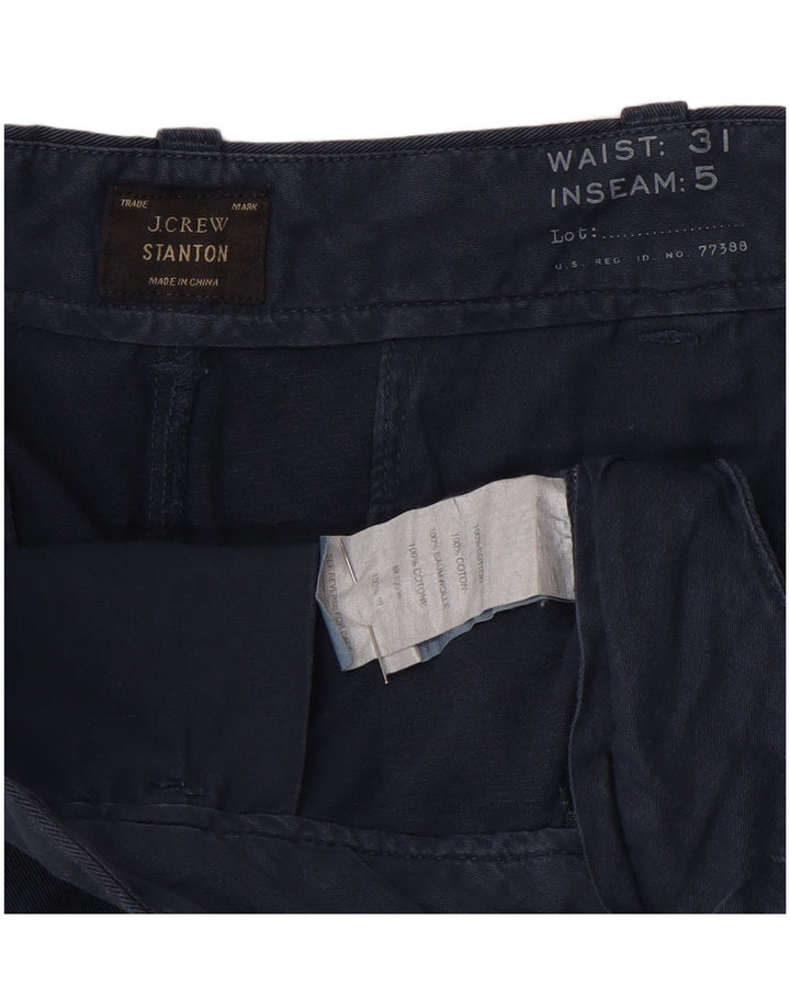 J. Crew Damen Stanton Chino Shorts W31 Mittelmarineblaue Baumwolle