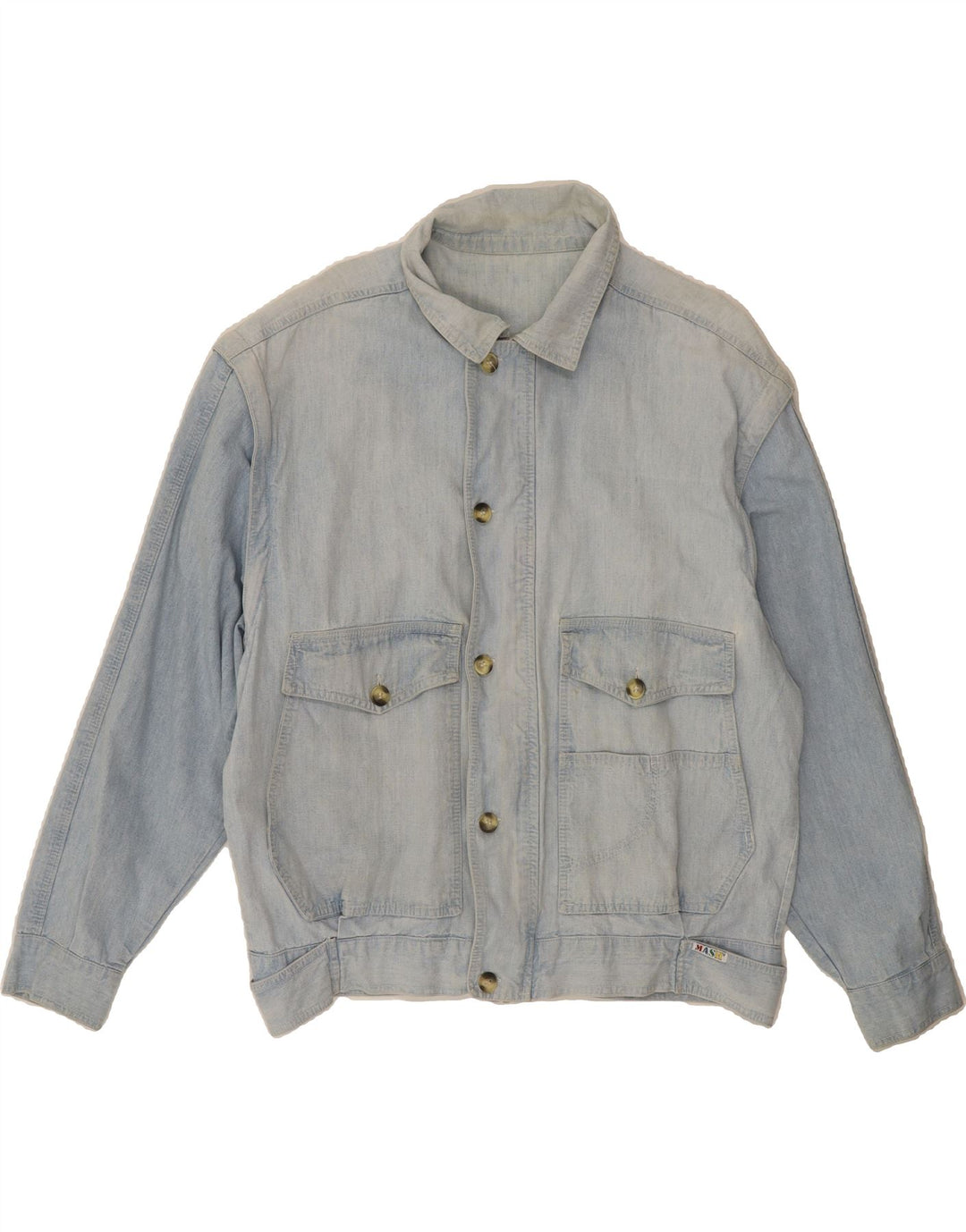 MASH Mens Denim Jacket UK 42 XL Blue Vintage Mash and Second-Hand Mash from Messina Hembry 