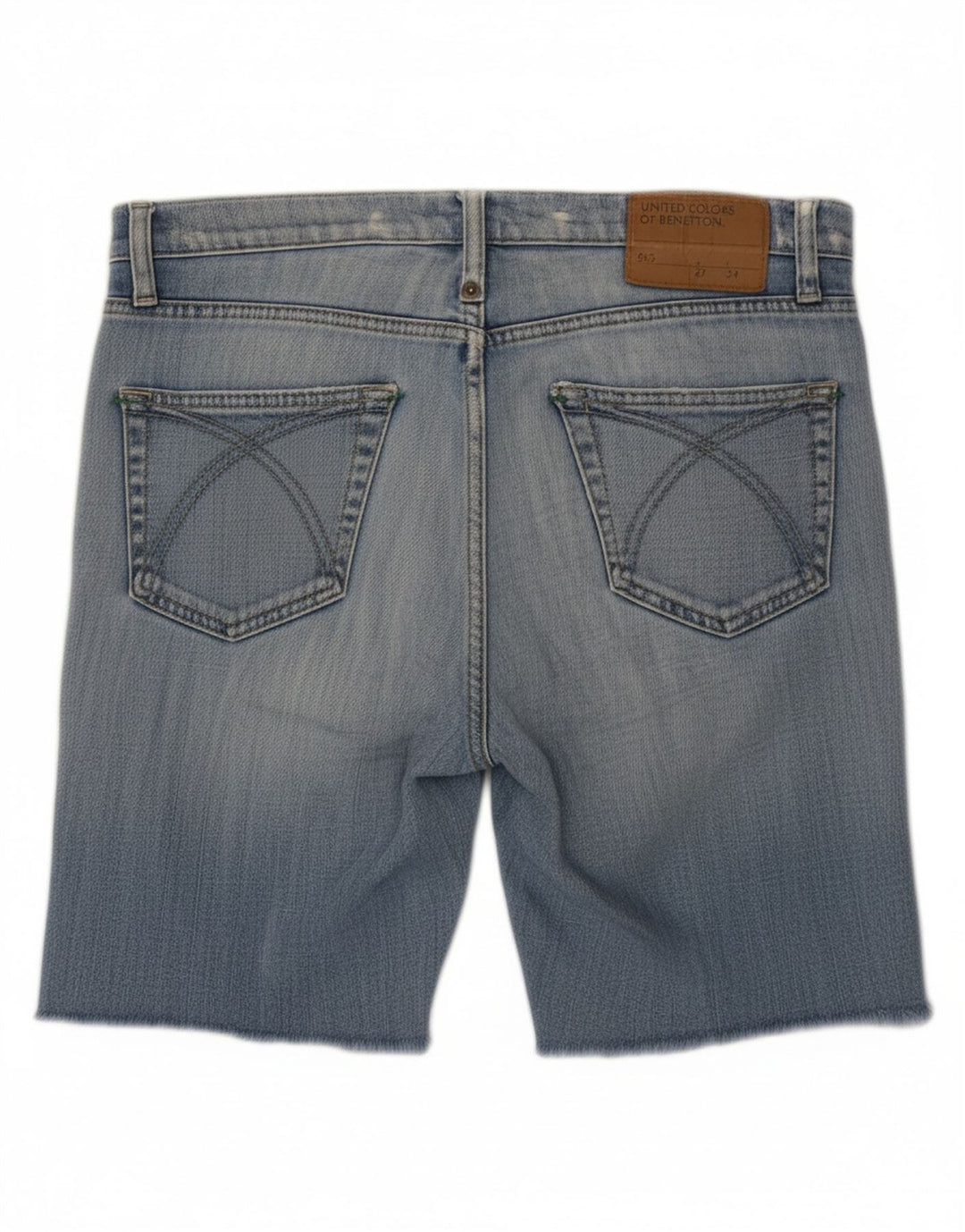 BENETTON Womens Denim Shorts W27 Small Blue Vintage Benetton and Second-Hand Benetton from Messina Hembry 