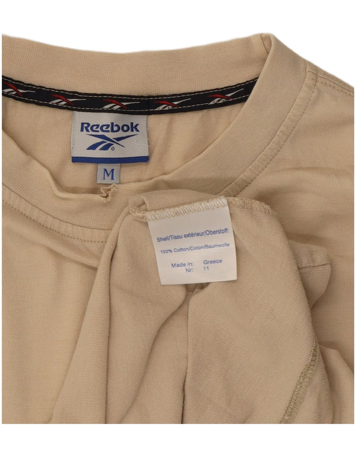 Reebok Herren T-Shirt Top Mittelbeige Baumwolle