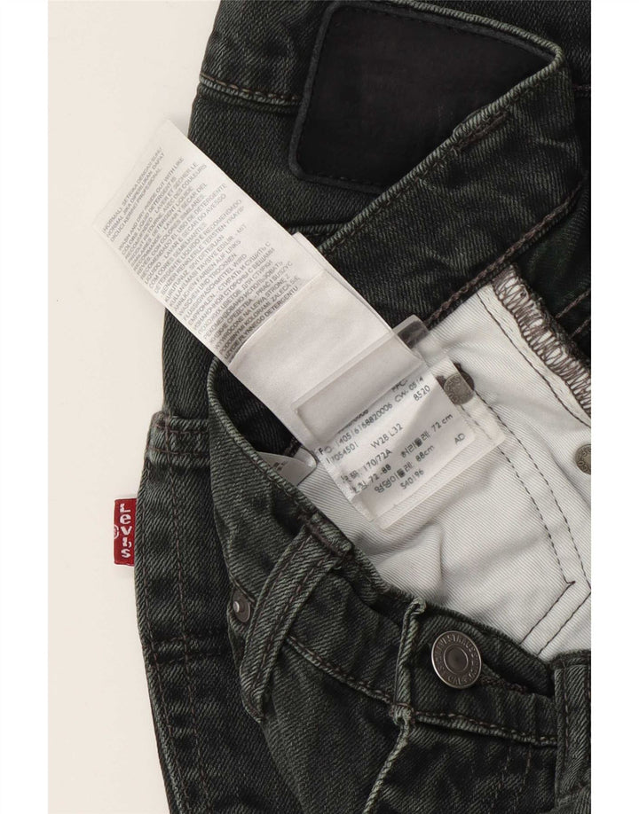 Levi's Damen Slim Jeans W28 L32 Grüne Baumwolle