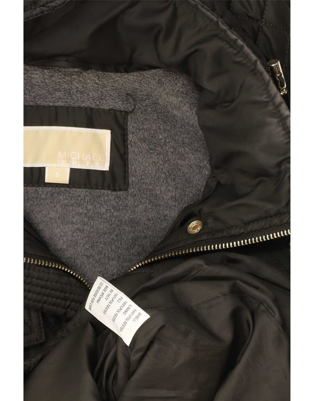 Marks & Spencer Damen-Steppmantel mit Kapuze, Gr. 10, Grün, Polyester