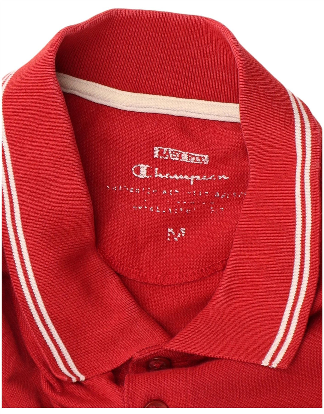 Champion Herren Easy Fit Poloshirt Mittelrote Baumwolle