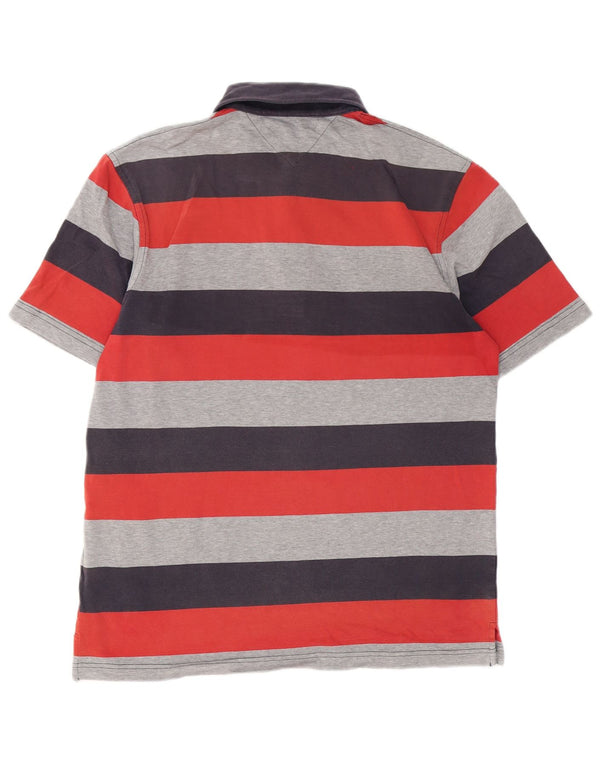 Tommy Hilfiger Herren-Poloshirt, groß, mehrfarbig, gestreift, Baumwolle