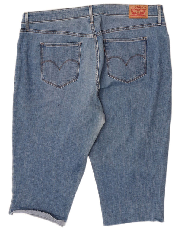 Levi's Womens 311 Bermuda Denim Shorts US 20 2XL W40  Blue Cotton