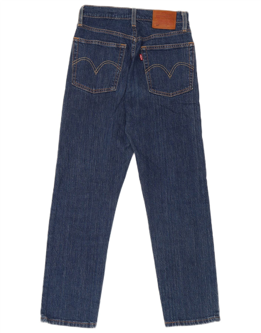 Levi's Damen 501 Straight Jeans W24 L26 Blaue Baumwolle
