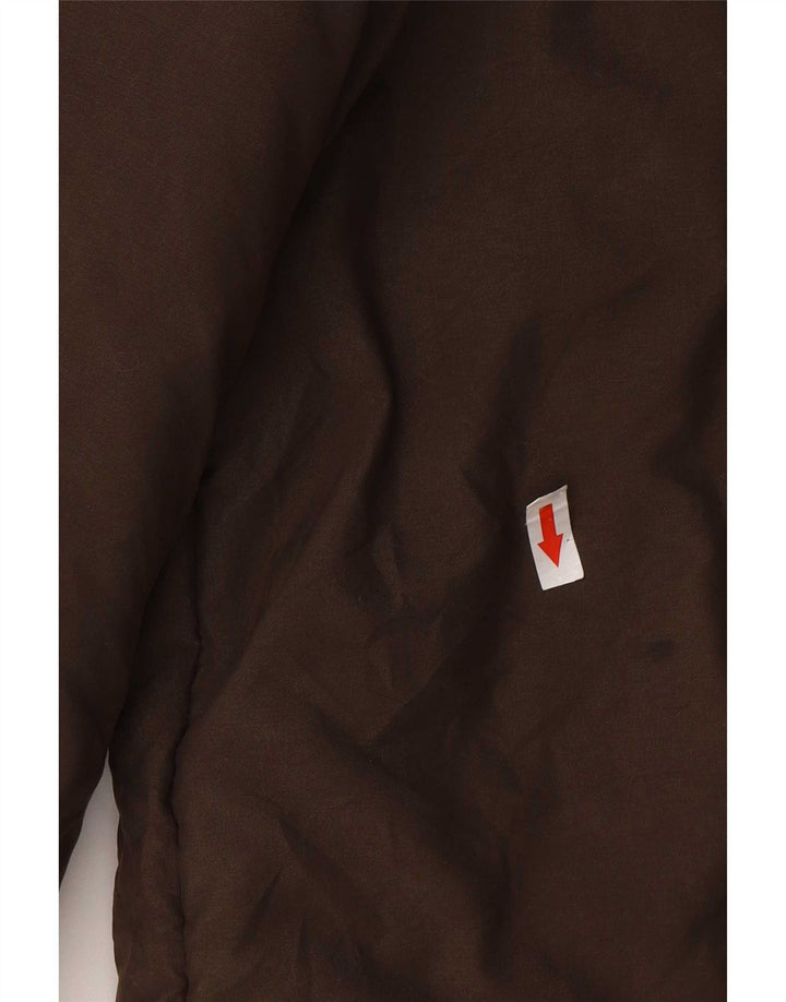 Max & Co. Übergroßer gepolsterter Damenmantel mit Kapuze, UK 16, Größe L, braun, Polyester