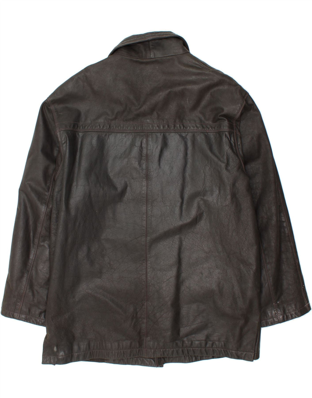 ROUTE 66 Herren Ledermantel UK 46 3XL Schwarzes Leder
