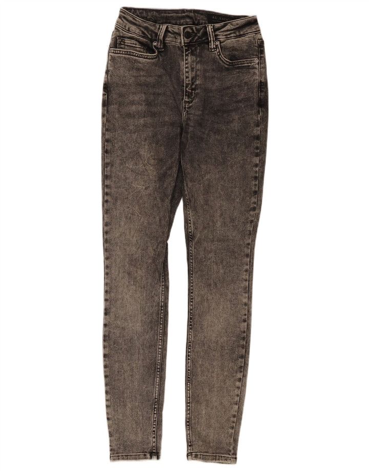 ALL SAINTS Röhrenjeans für Damen, mittelgroß, W28, L29, graue Baumwolle