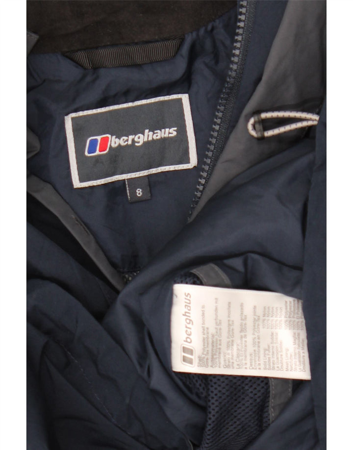 Berghaus Damen-Regenjacke mit Kapuze, Gr. 8, Marineblau, Polyester