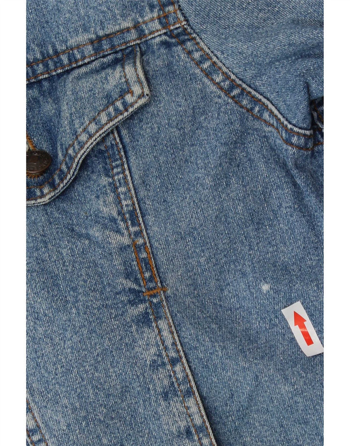 Invicta Herren Jeansjacke UK 40 Große blaue Baumwolle