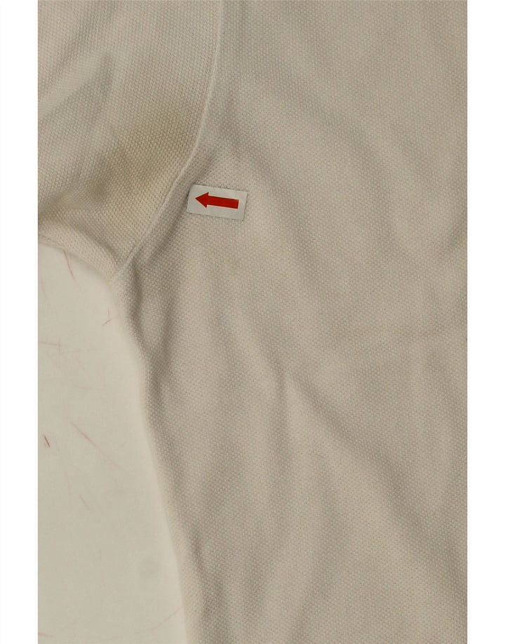 KAPPA Mens Polo Shirt Medium White Cotton Vintage Kappa and Second-Hand Kappa from Messina Hembry 