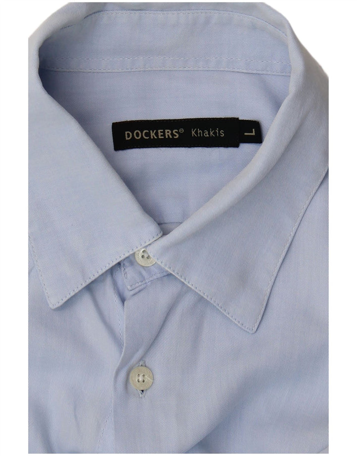 Dockers Herrenhemd, Größe L, Blau