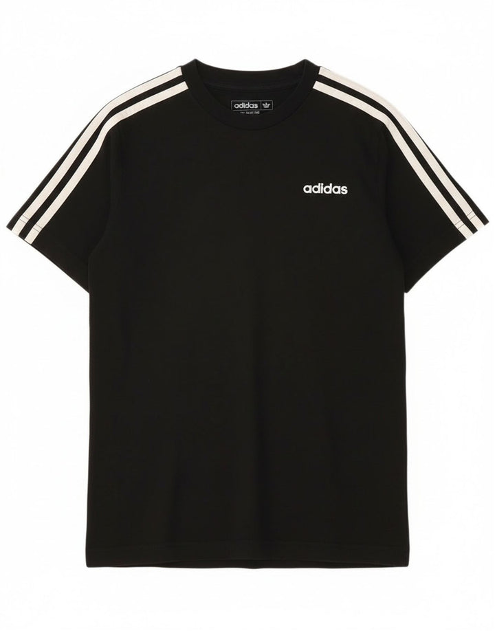 Adidas T-Shirt für Jungen, 11–12 Jahre, schwarze Baumwolle