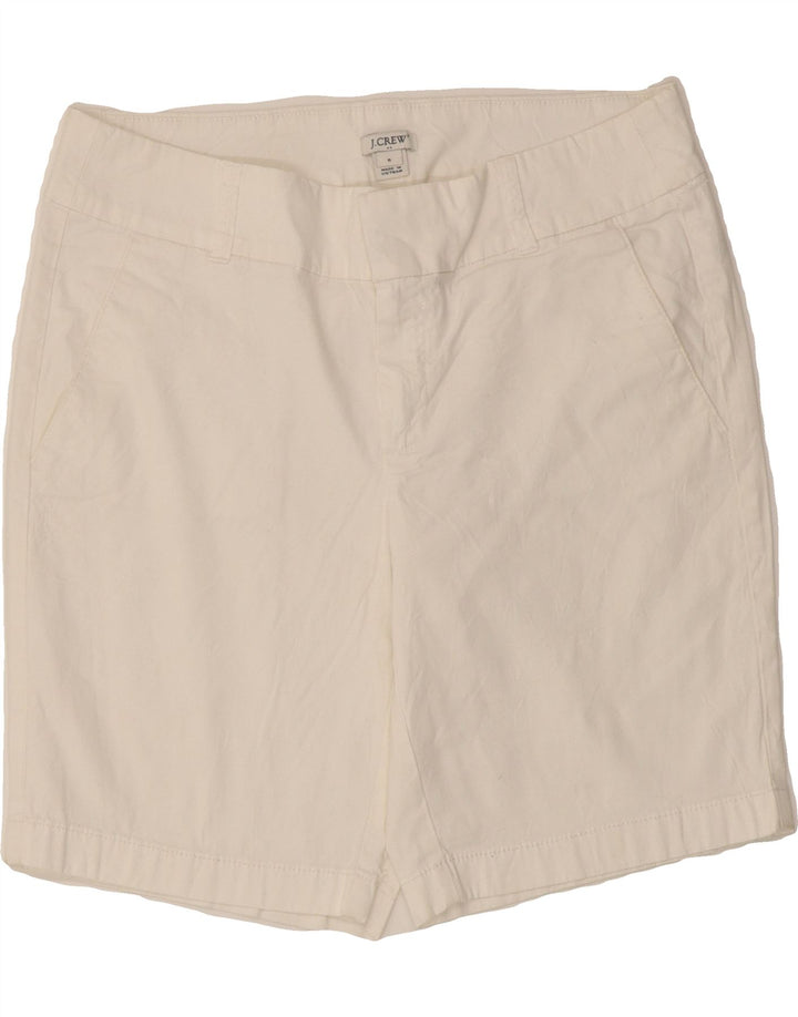 J. CREW Womens Chino Shorts US 6 Medium W32 White Cotton Vintage J. Crew and Second-Hand J. Crew from Messina Hembry 