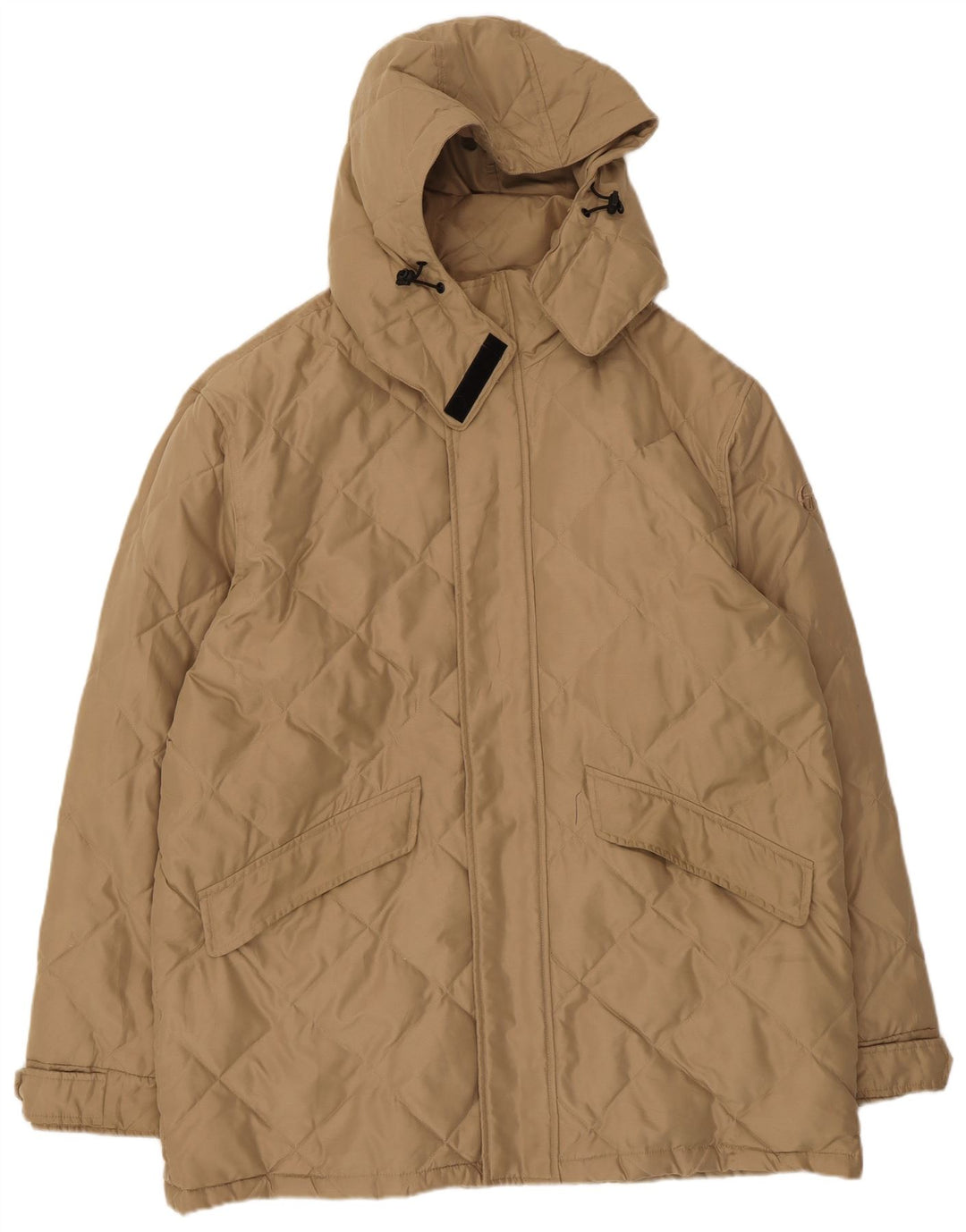 Sergio Tacchini Herren Steppjacke mit Kapuze UK 44 2XL Beige Polyester