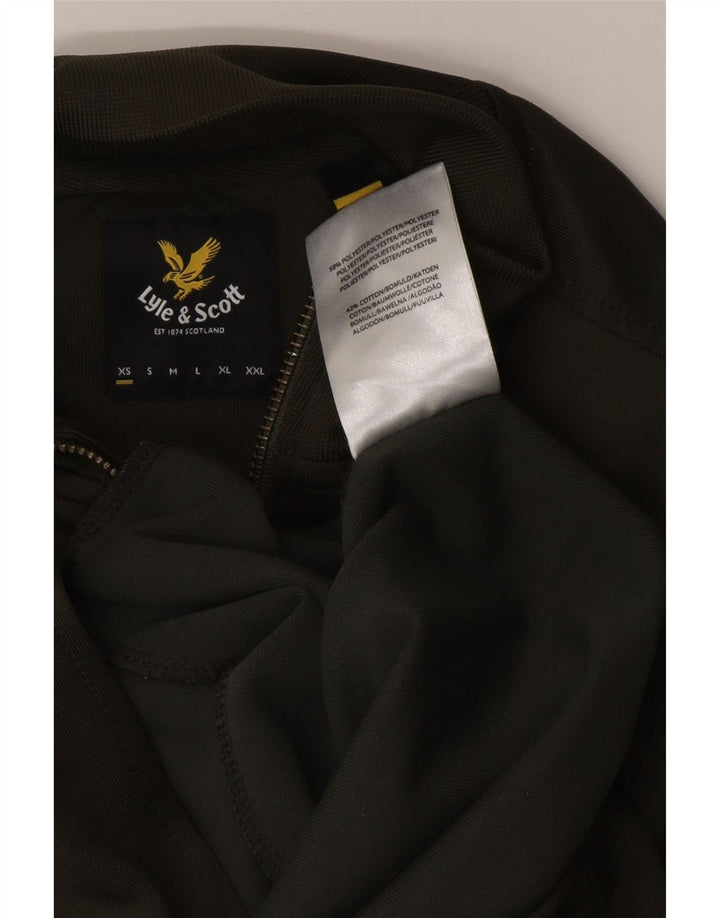 LYLE & SCOTT Damen-Trainingsanzug-Oberteiljacke UK 6 XS Khaki Polyester