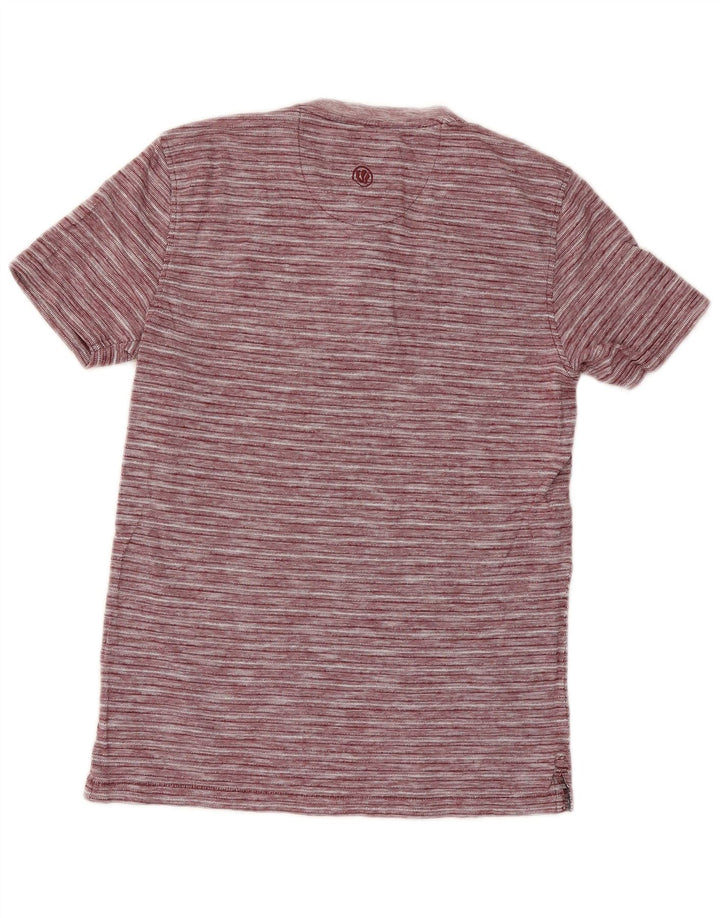 Fat Face Herren T-Shirt Top XS Roter Nadelstreifen