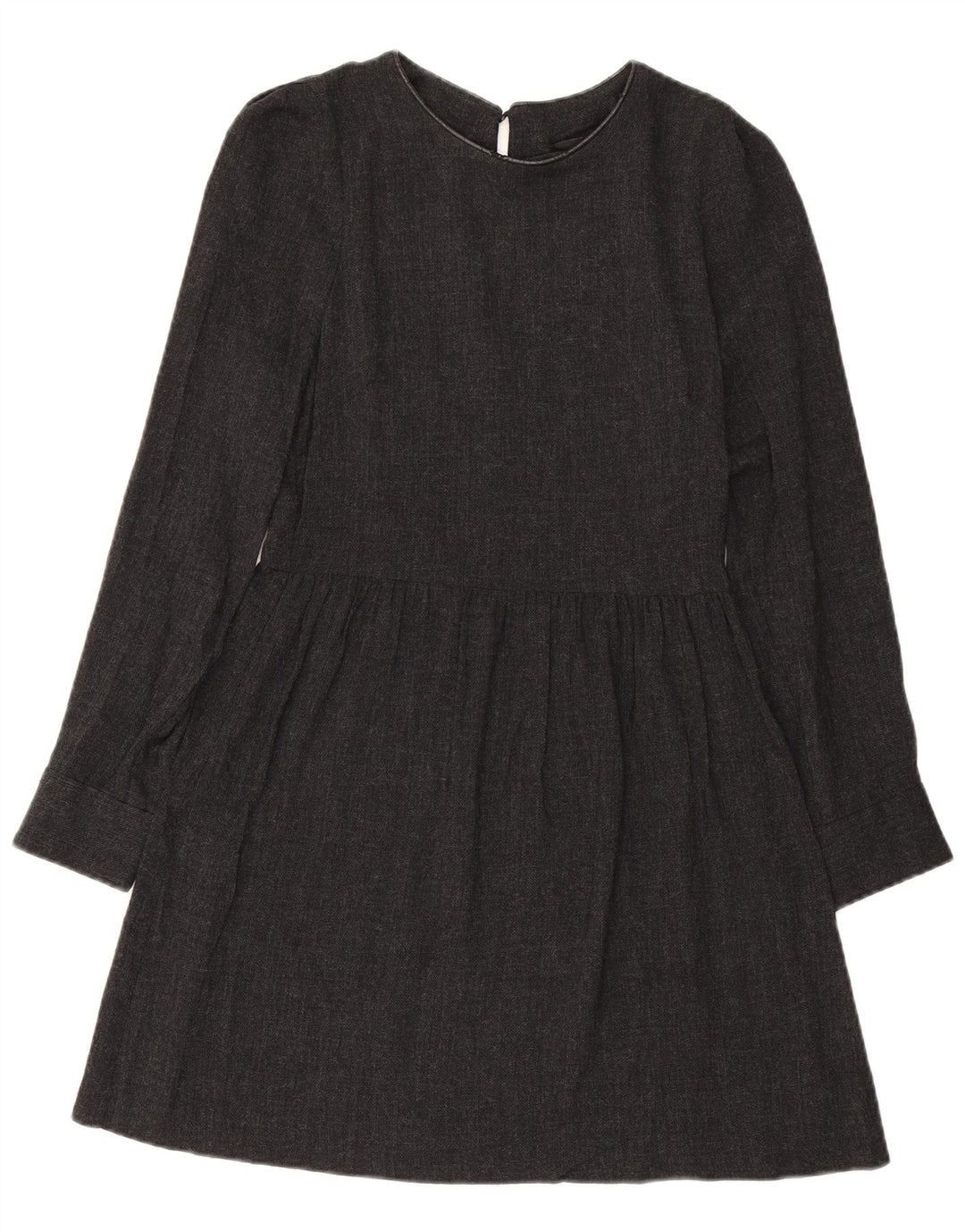 Langärmliges A-Linien-Kleid von Zara für Damen, Gr. 10, Größe S, Grau