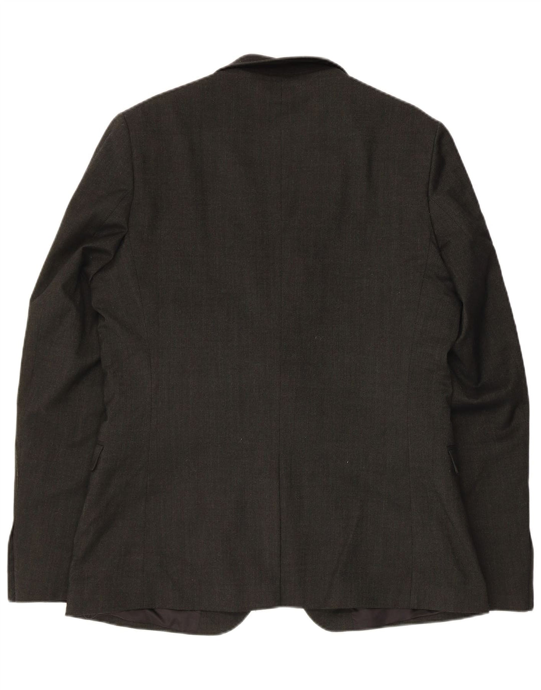 Ben Sherman Herren 2-Knopf-Blazerjacke IT 42 XL schwarze Wolle