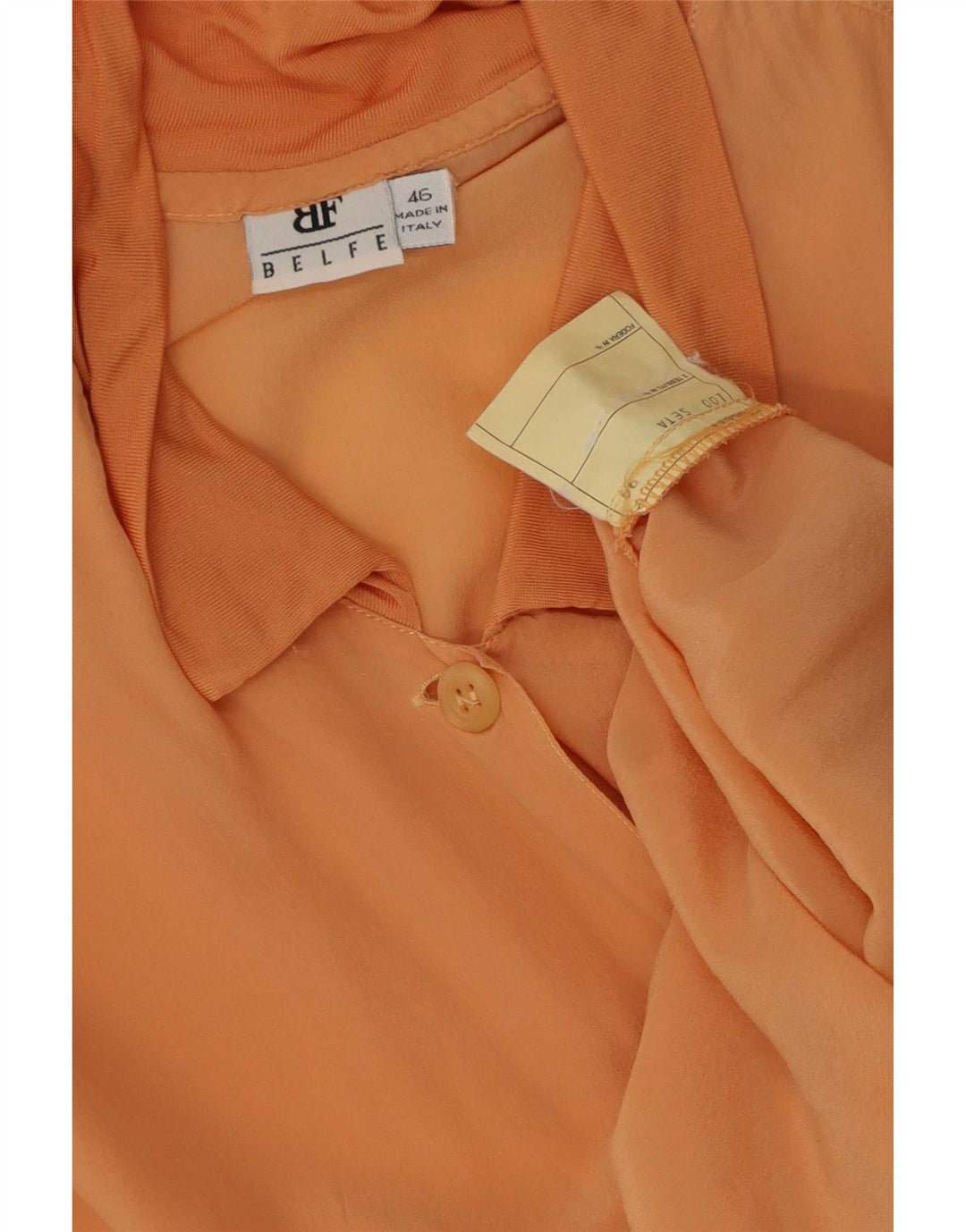 Belfe & Womens Kurzarm-Hemdbluse IT 46 Große rosa Seide