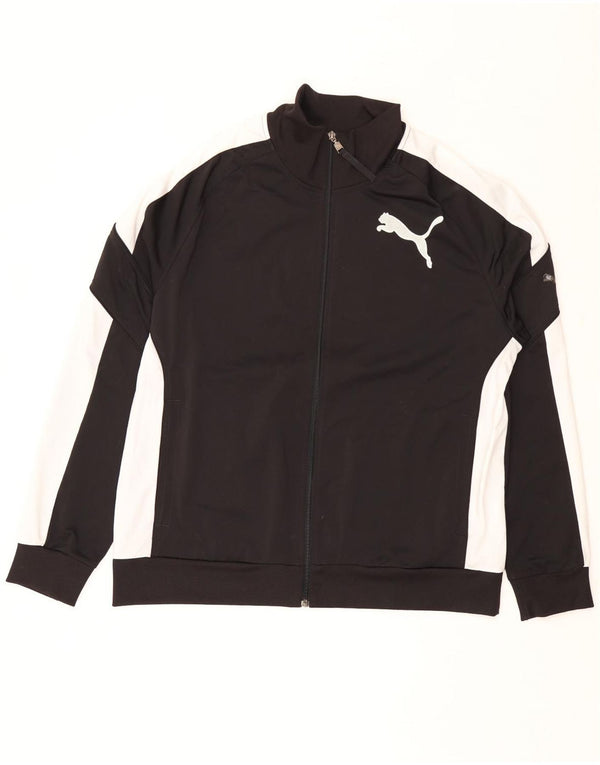PUMA Herren Graphic Trainingsanzug Top Jacke XL Schwarz Colourblock Polyester