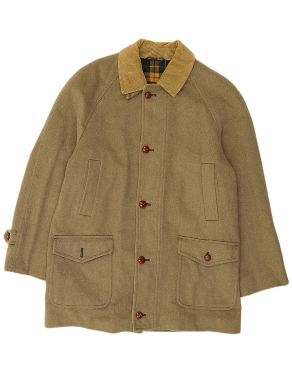 Vintage Herrenmantel UK 40 Large Khaki