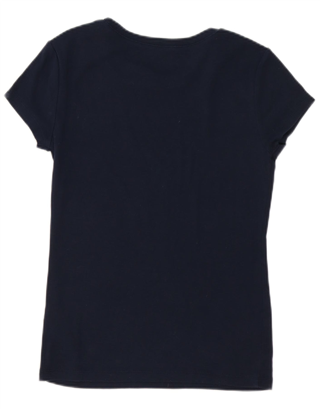 TOMMY HILFIGER Damen T-Shirt Top UK 12 Medium Marineblau Baumwolle