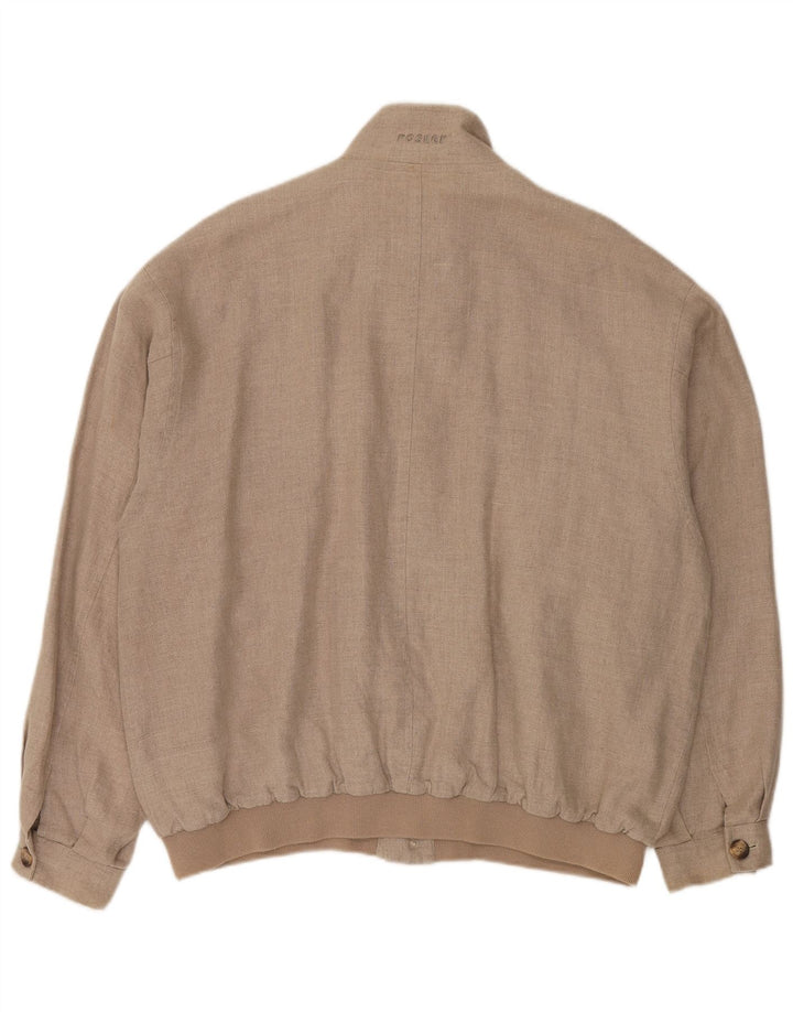Rosner Herren Bomberjacke EU 52 XL Beige Leinen