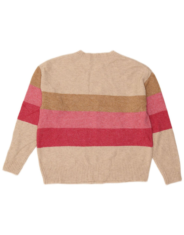 MARKS & SPENCER Damen-Pullover mit Rundhalsausschnitt, Gr. 14, Mittelbeige