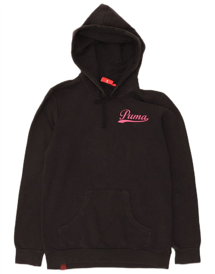 PUMA Damen Kapuzenpullover UK 12 Medium Schwarz