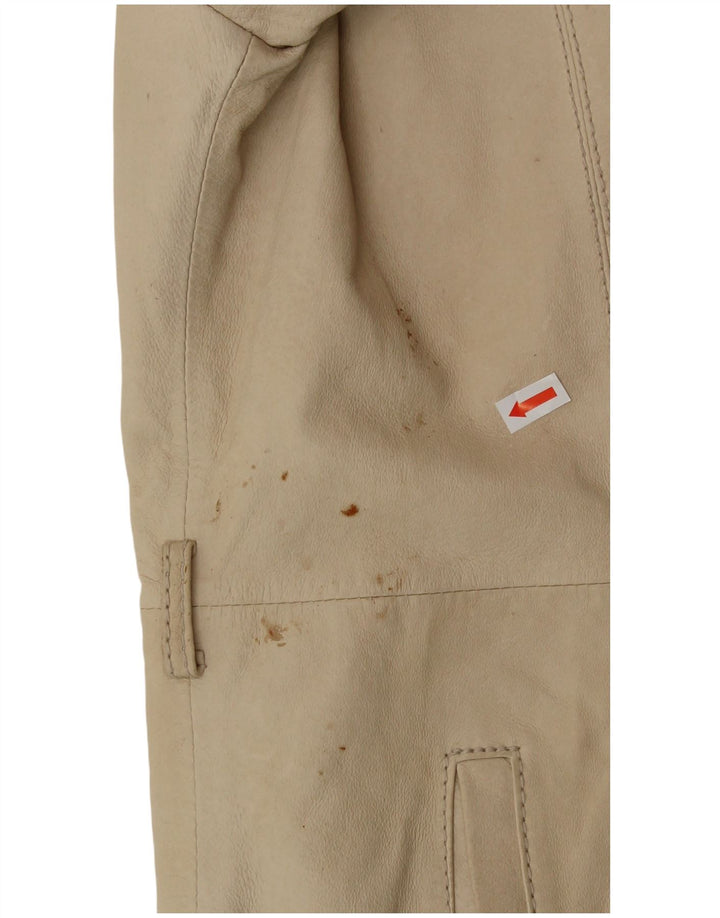 CONBIPEL Damen Ledermantel IT 48 XL Beige Leder