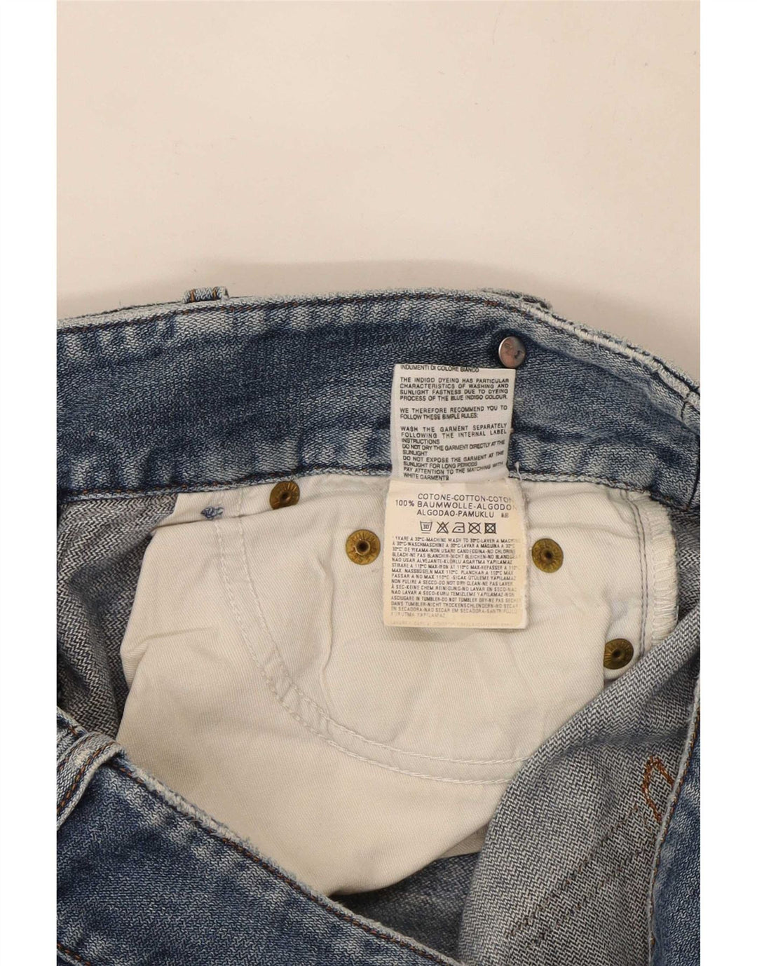 Diesel Damen Bootcut Jeans W27 L33 Blaue Baumwolle