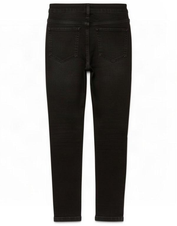 Marks & Spencer Damen Super Skinny Jeans UK 10 Small W26 L26 Schwarz Baumwolle