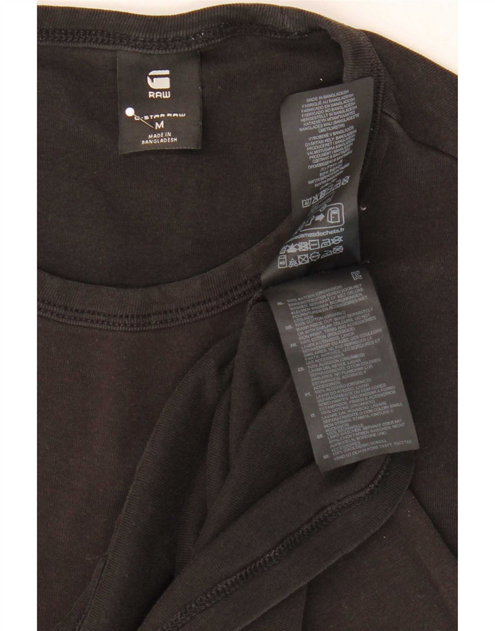 G-Star Herren T-Shirt Top Mittelschwarze Baumwolle