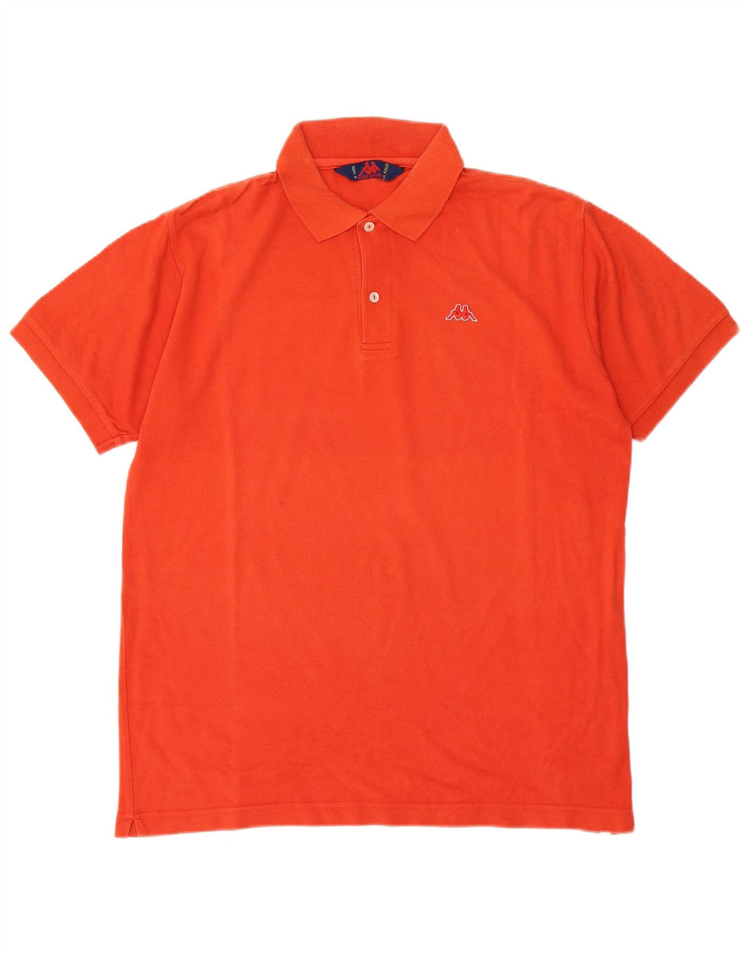 KAPPA Herren Poloshirt Große Orange Baumwolle