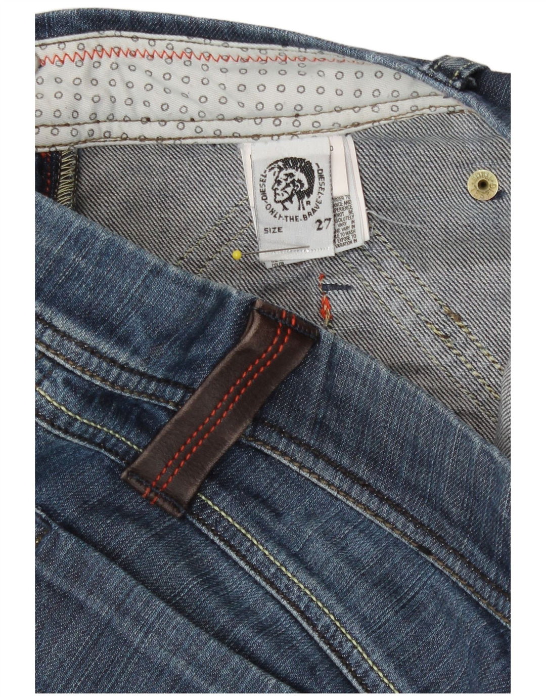 Diesel Damen Slim Jeans W27 L31 Blaue Baumwolle