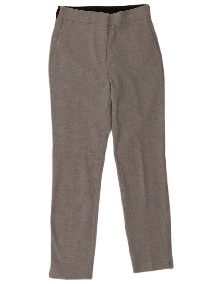 Zara Slim Chino-Hose für Damen, Größe S, W26, L27, Grau, Polyester