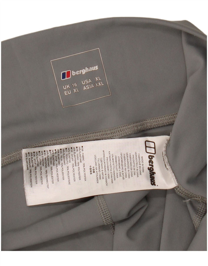 Berghaus Womens Graphic Leggings UK 16 Large Grau Polyester
