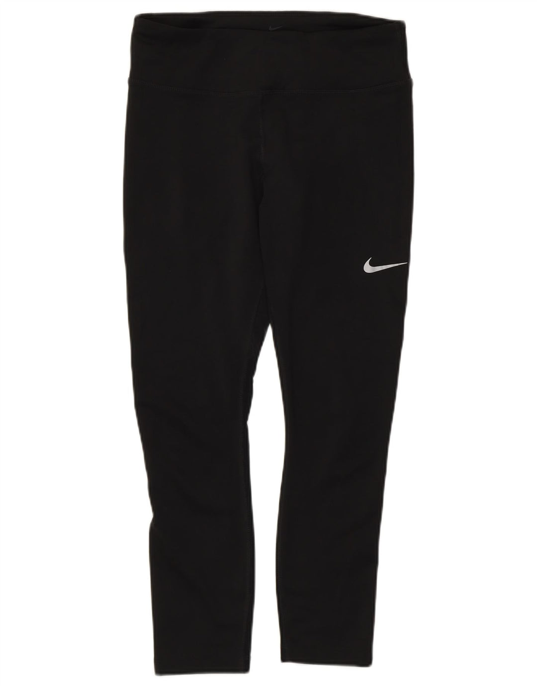 Nike Damen Dri Fit Crop Leggings UK 12 Medium Schwarz Polyester