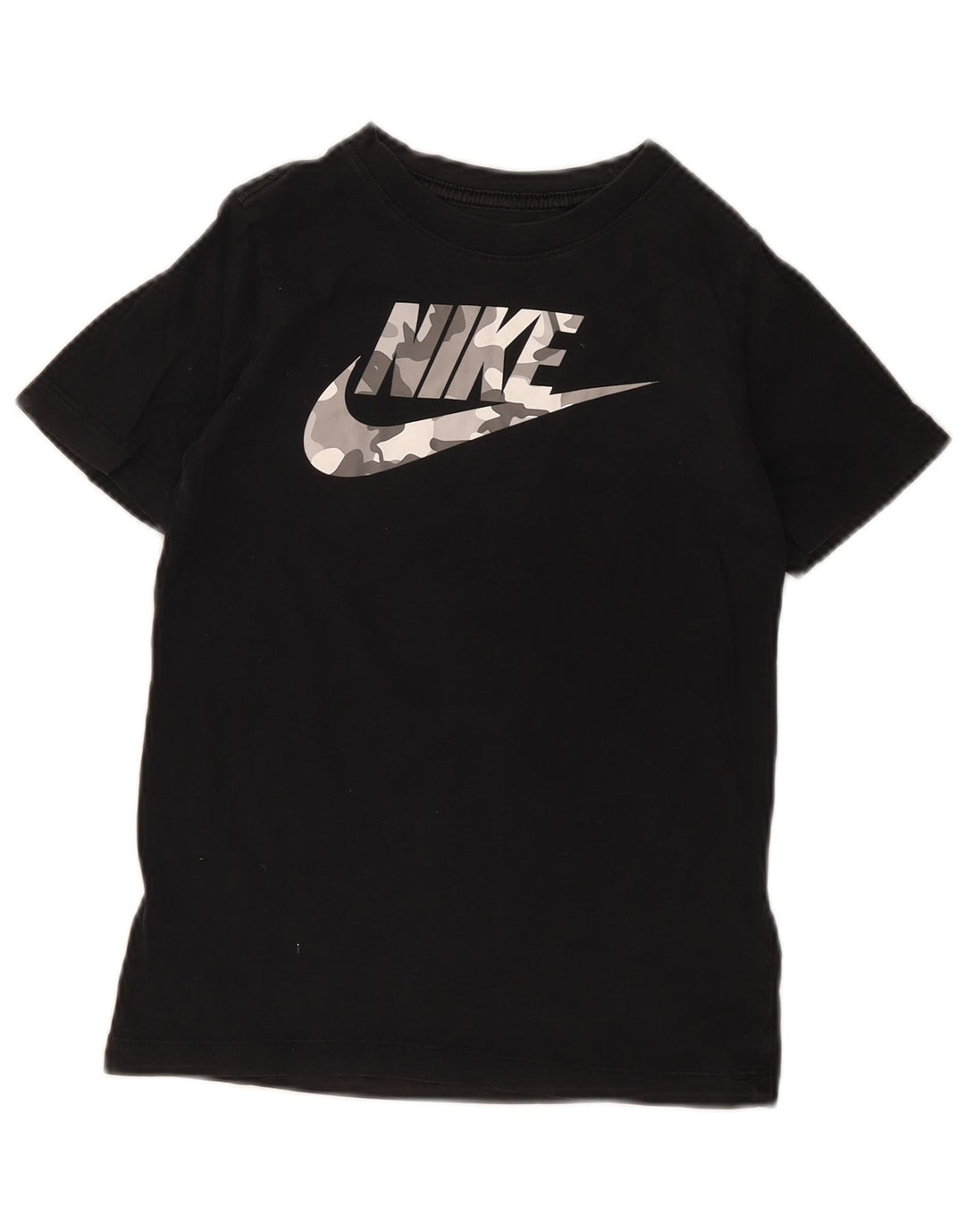 Nike Jungen-T-Shirt mit Grafik, mittelgroß, schwarze Baumwolle, 10–11 Jahre